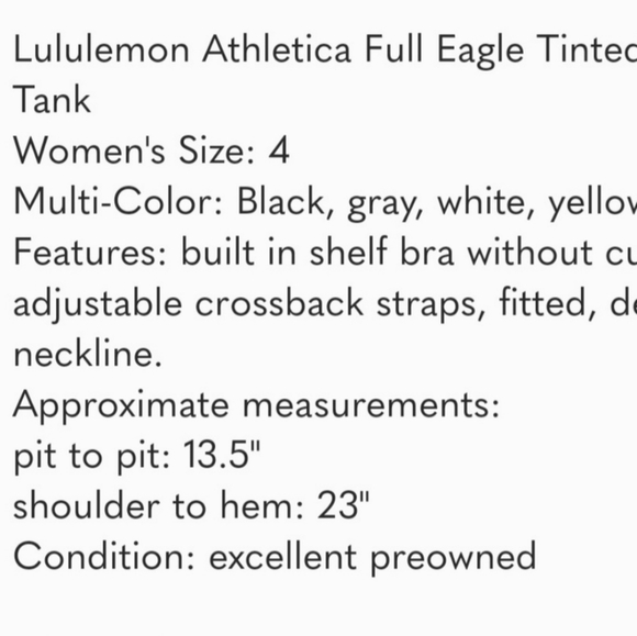 3 Tops! Lululemon Athletica Tops Size 4 Women Exc Condition - Picture 5 of 11